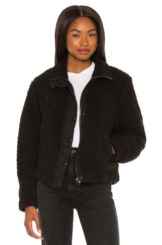 BLANKNYC High Collar Sherpa Jacket in Soma Life from Revolve.com | Revolve Clothing (Global)