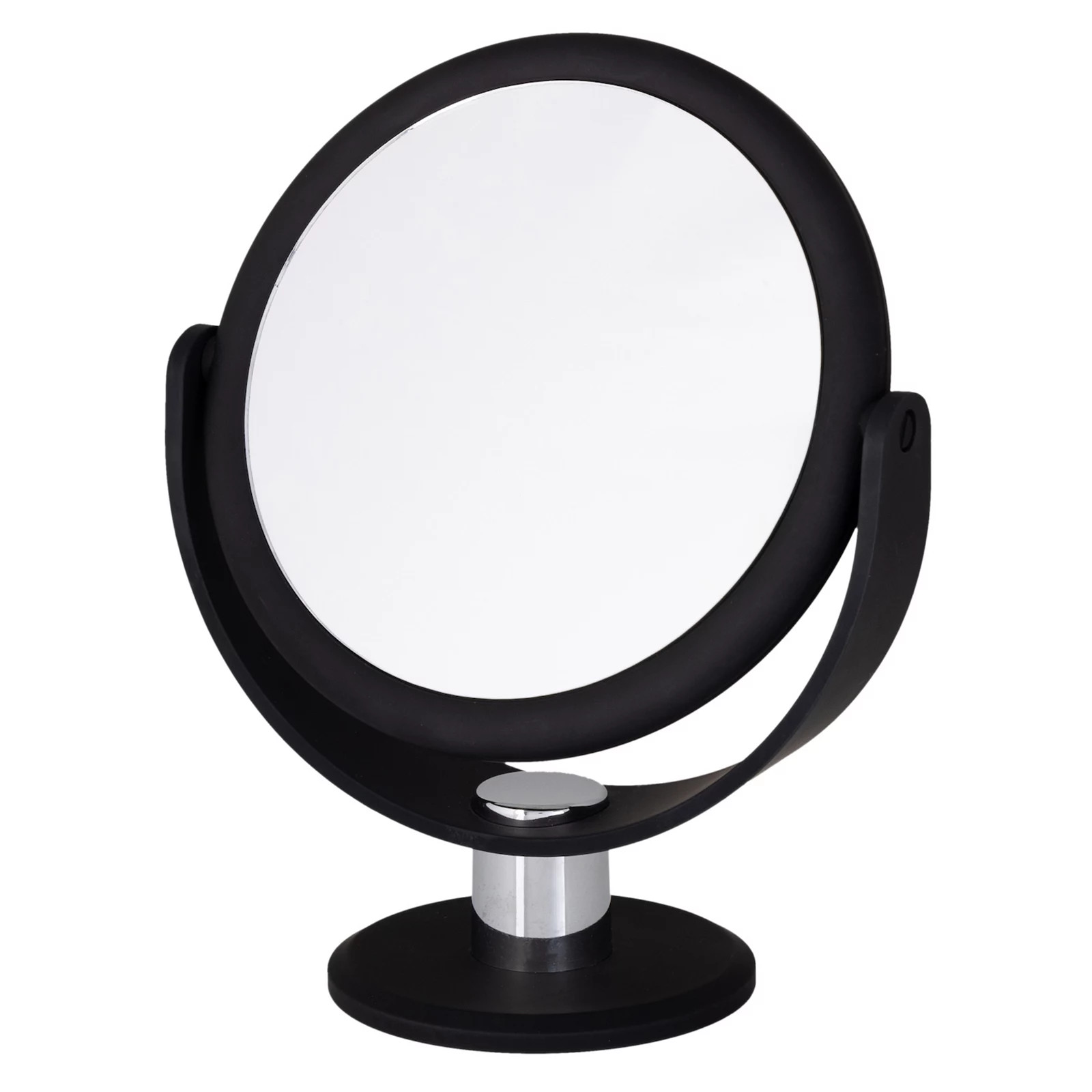 Bath Bliss Dual Sided Rubberized Vanity Mirror, Black | Kohl's
