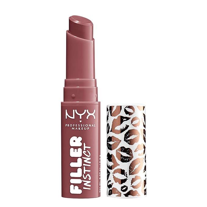 NYX PROFESSIONAL MAKEUP Filler Instinct Plumping Lip Color, Lip Balm - Sugar Pie (Mauve Pink Purp... | Amazon (US)