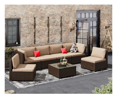 7piece patio set is on sale now. Grab it while you can. These are such great pieces to style the perfect outdoor area for you family to enjoy this Spring and Summer.

#LTKhome #LTKfamily #LTKsalealert