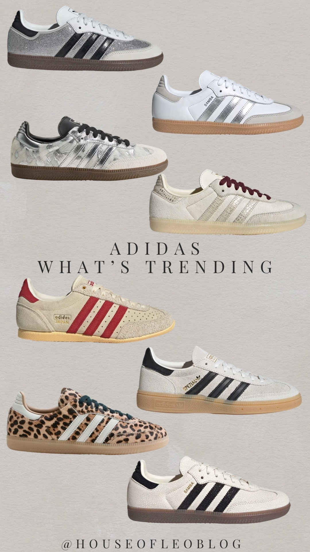 @adidas with all the trends for fall. Seeing lots of animal prints, pony hair, metallic, rhinestones, and shimmers, and I’m in love! Subtle details on classic styles to elevate your fall outfits. #createdwithadidas #adidaspartner 

Adidas, sneakers, fall sneakers, trending sneakers

#LTKOver40