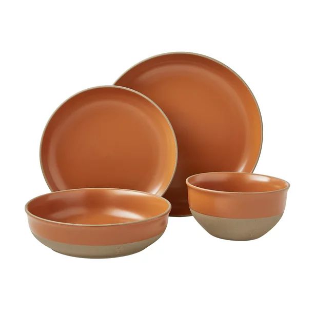 Better Homes & Gardens Copper Stoneware 16-Piece Dinnerware Set by Dave & Jenny Marrs | Walmart (US)