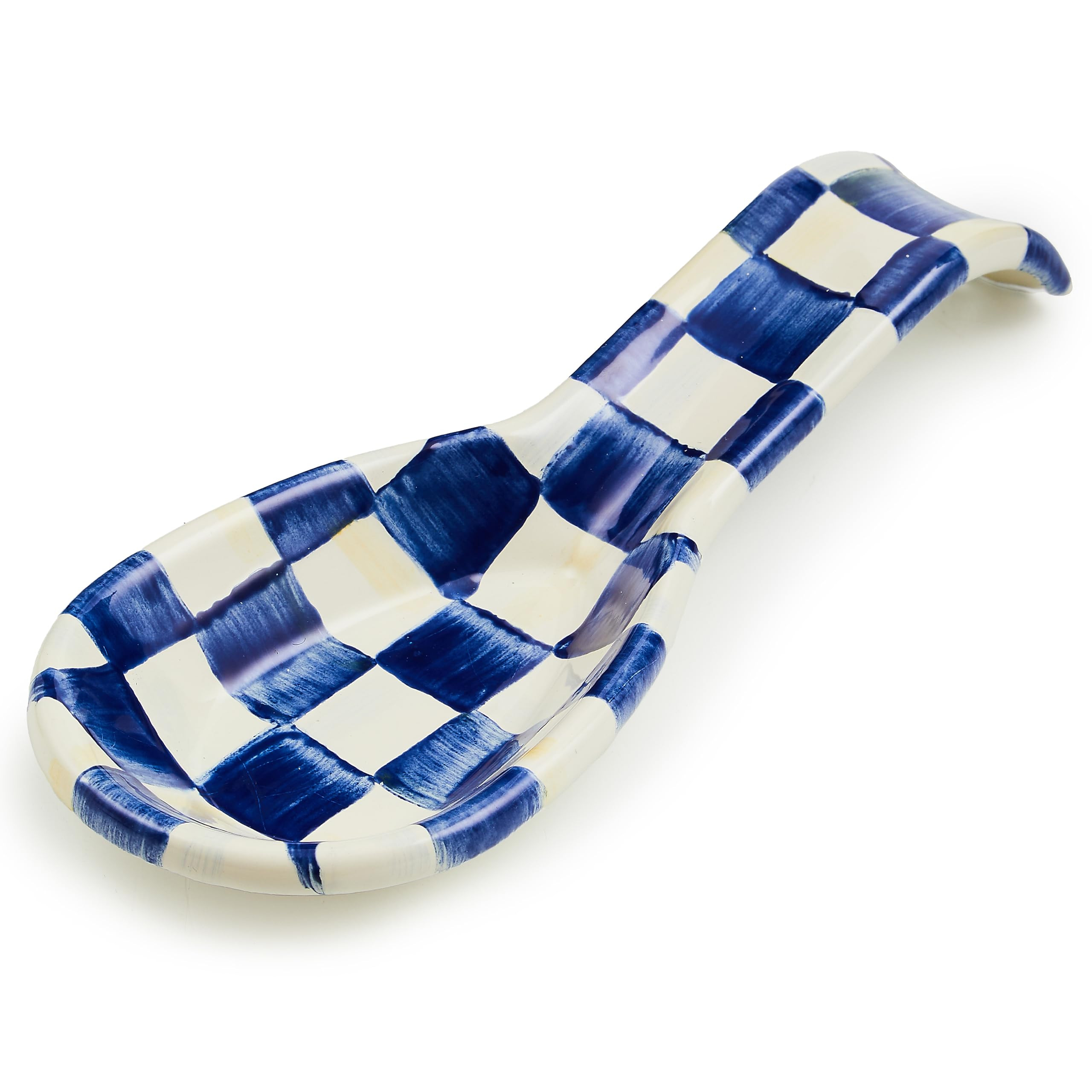 MACKENZIE-CHILDS Enamel Spoon Rest, Kitchen Spoon Holder and Utensil Rest for Stovetop, Blue-and-... | Amazon (US)