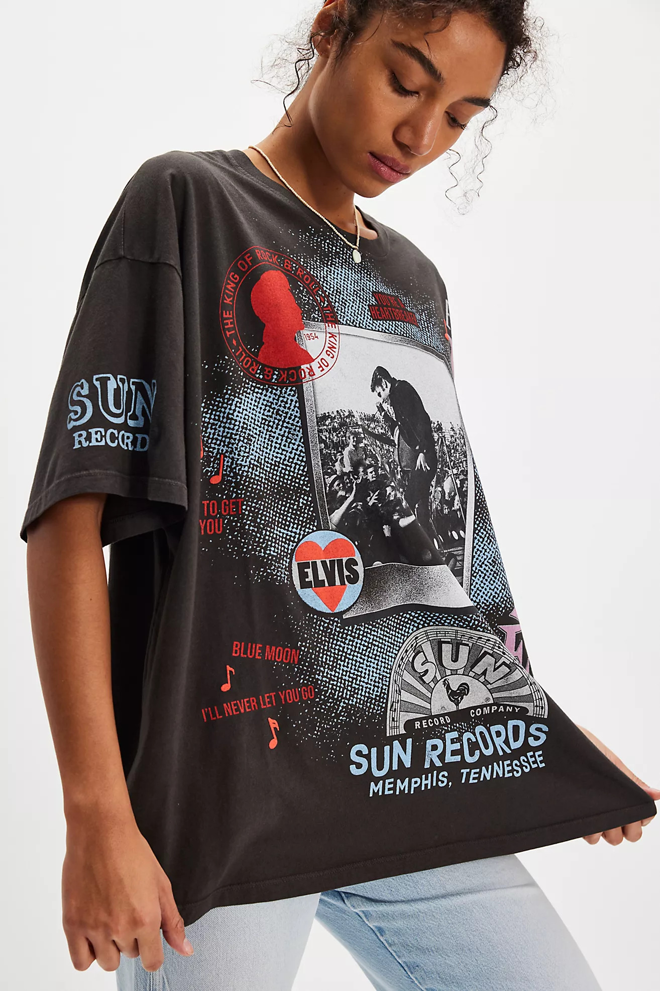 Elvis Presley Oversized Sun Records Tee | Free People (Global - UK&FR Excluded)