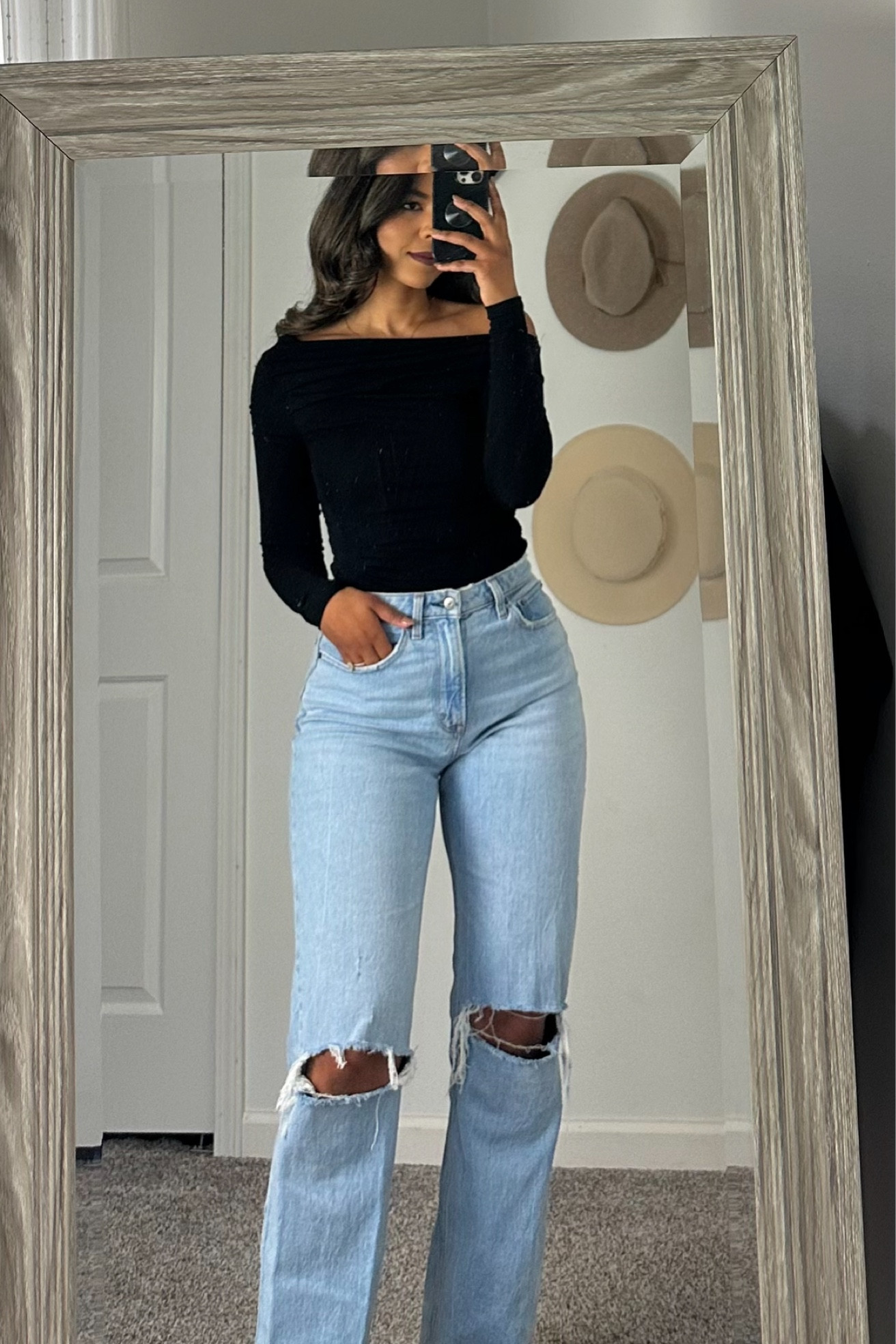 Off the shoulder Amazon top on deal! Size small! Date night top- Abercrombie 90’s relaxed jeans curve love size 6 medium destroy wash 

#LTKFindsUnder100 #LTKSaleAlert #LTKStyleTip