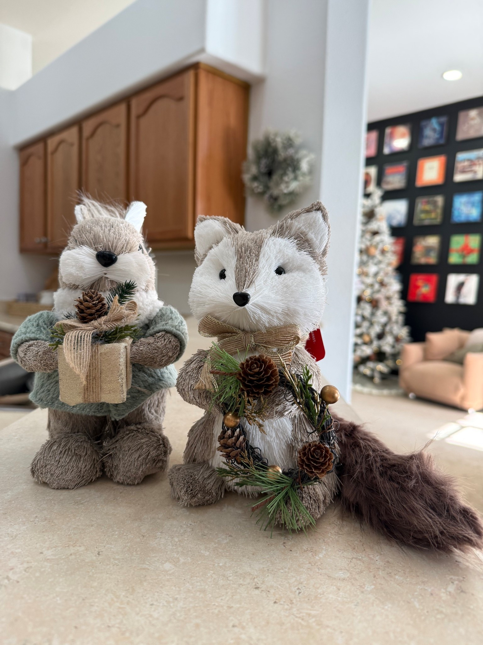 Fabric Fox with Wreath Decor / Fabric Squirrel with Gift Decor / world market Christmas find 

#LTKFindsUnder50 #LTKHome #LTKHoliday