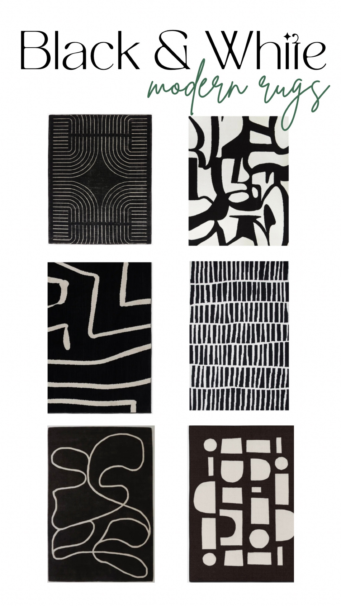 I’m looking for a new black and white rug for my bedroom and these are a few that I really like. 

These bold patterns and textures will help transform any space!

#LTKhome #LTKGiftGuide #LTKfamily