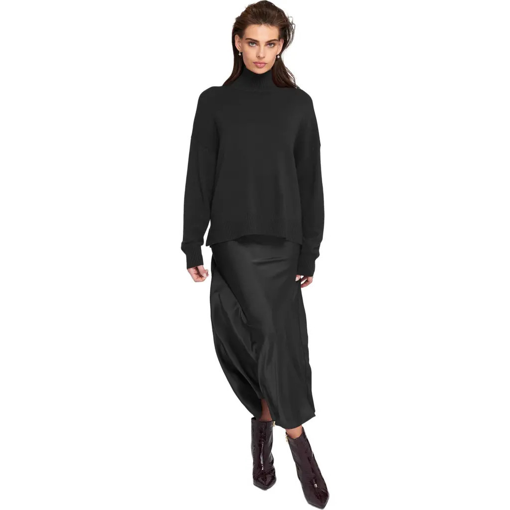 ELLE Collection Turtleneck Sweater Pullover in Black at Nordstrom, Size X-Small | Nordstrom