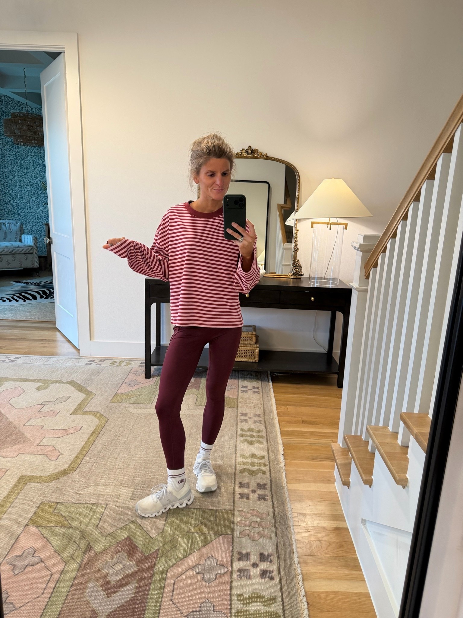 I have this Amazon striped, oversized, long sleeve in almost every color
