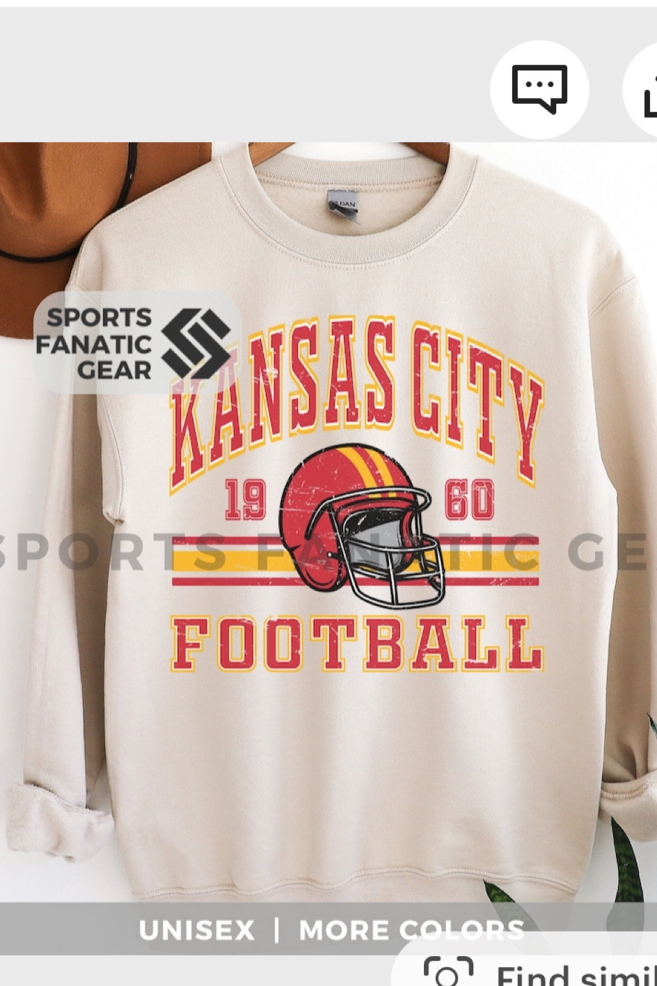 The Kansas City Chiefs are headed to the Super Bowl! I just got this ordered on Etsy today! The sellers reviews are great and vintage crew neck sweatshirts are so IN style right now! 

Super Bowl / football / chiefs / Taylor swift / Travis Kelce / Patrick Mahomes / Etsy / KC 

#LTKSeasonal #LTKMostLoved #LTKfindsunder50