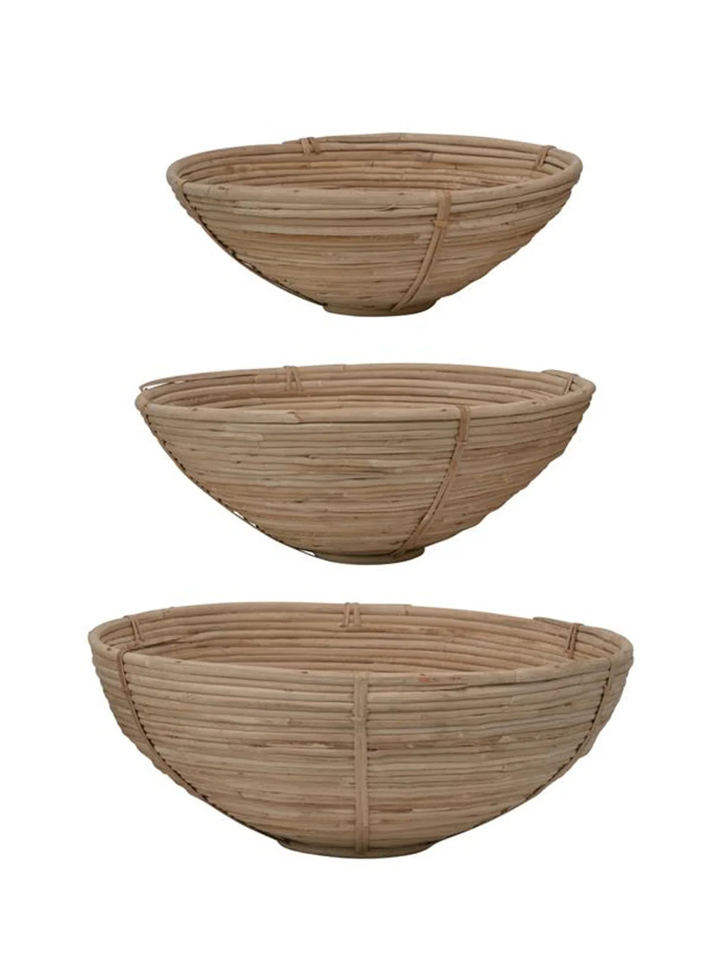Cane Dough Bowl, Set of 3 | House of Jade Home