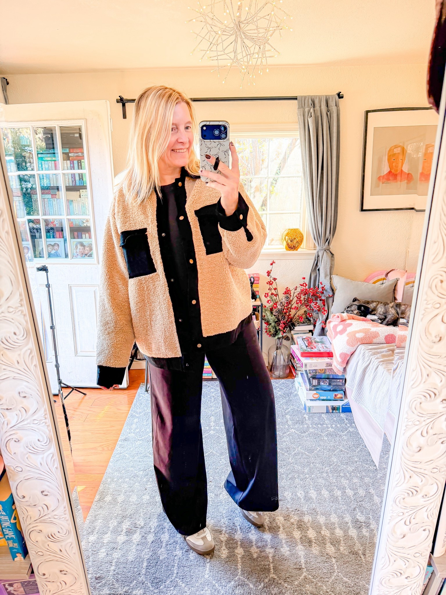 This jacket is keeping you warm. I just wear a thing long sleeve underneath and I kept warm 

jacket large 
long sleeve large 
pants large tall
shoes 8



#LTKMidsize #LTKOver40 #LTKSeasonal