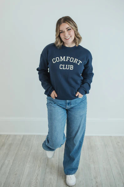 MW Comfort Club Sweatshirt in Navy (Final Sale) | Merrick White