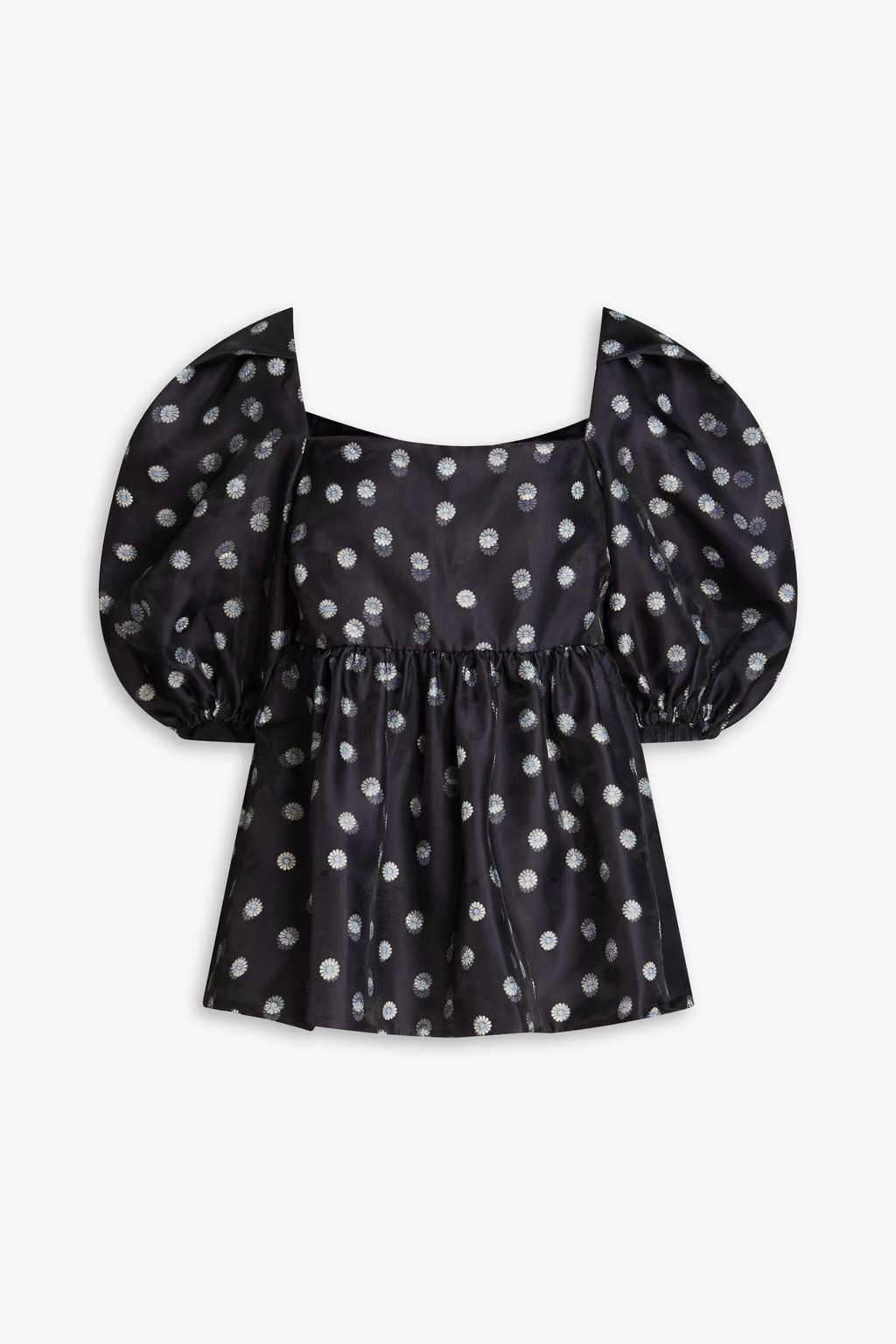Kinsley gathered floral-print organza top | The Outnet (US and CA)
