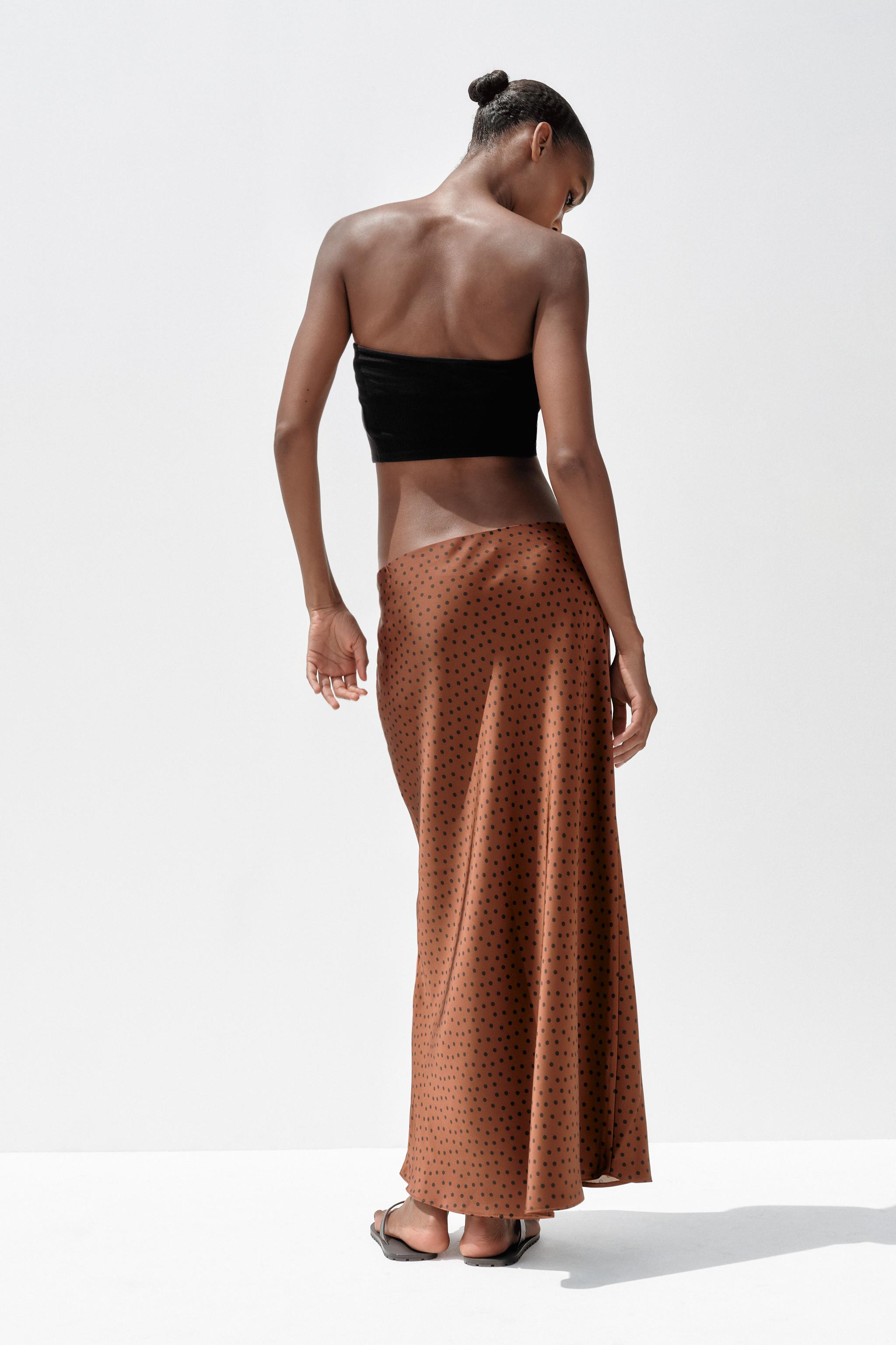 SATIN MIDI SKIRT | Zara US