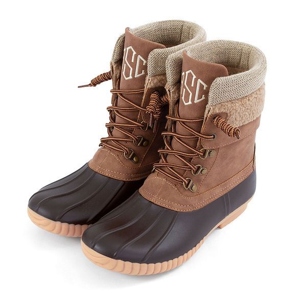 Monogrammed Explorer Duck Boots | Marleylilly