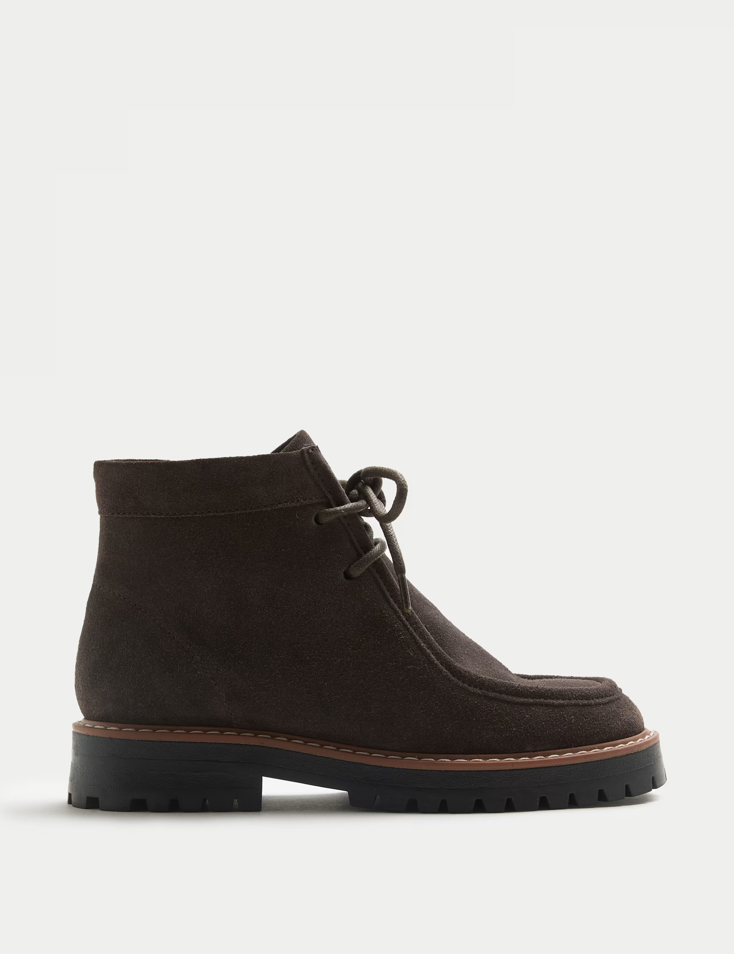 Suede Chunky Block Heel Ankle Boots | M&S | M&S | Marks & Spencer (UK)