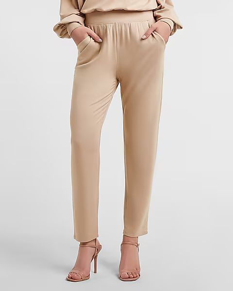 High Waisted Soft Slim Jogger Pant | Express