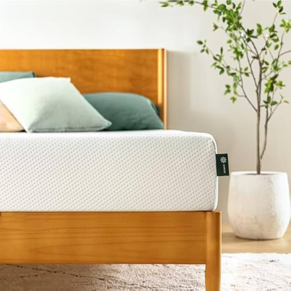 ZINUS 6 Inch Green Tea Memory Foam Mattress, Fiberglass Free, Patented Custom Contour Support, St... | Amazon (US)