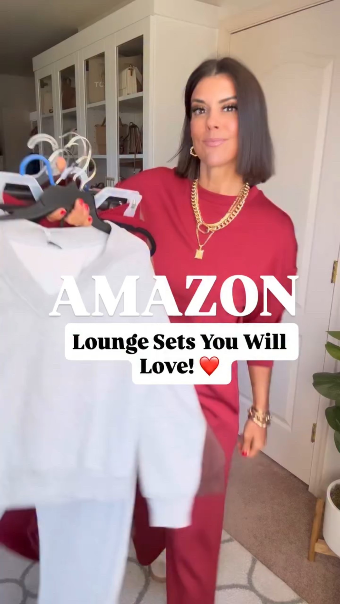 Comment LOUNGE + I’ll send these your way! New Amazon lounge sets that you will LOVE!!! I’m 5’5 for reference and in size small in all. 

Everything in my bio also. 

#amazonloungesets #loungewear #amazoncomfyclothes #ifounditonamazon #amazonmusthaves