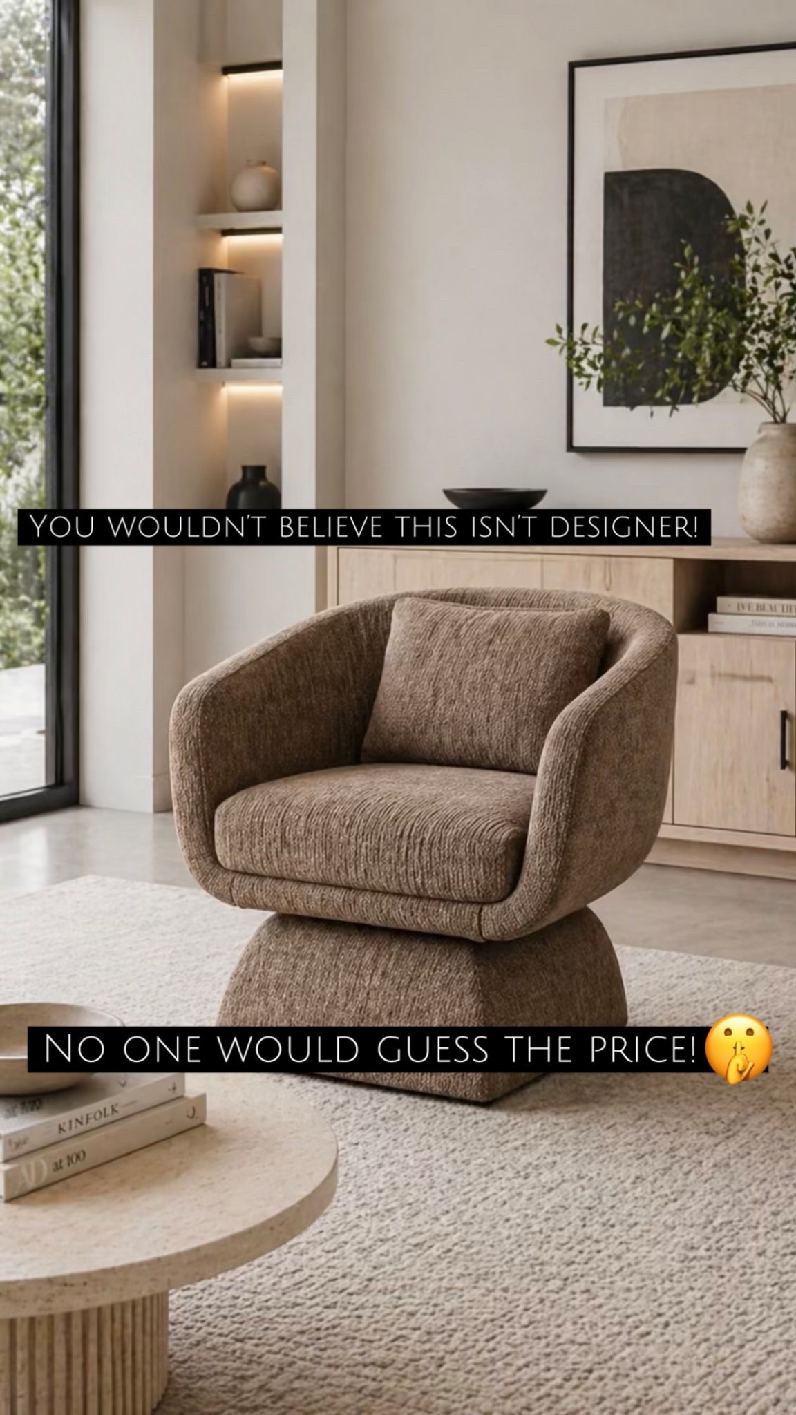 This chair has that designer look and feel! They are selling out fast! 

#LTKSaleAlert #LTKHome