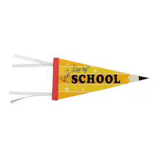 12" Yellow First Day of School Pennant by B2C™ | Michaels | Michaels Stores