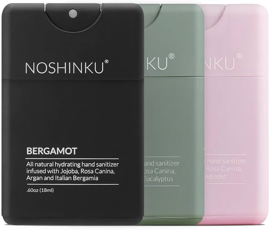 Noshinku Hand Sanitizer Refillable Natural Hand Sanitizer | Pocket Sprayer Discovery (3-Pack) | Amazon (US)