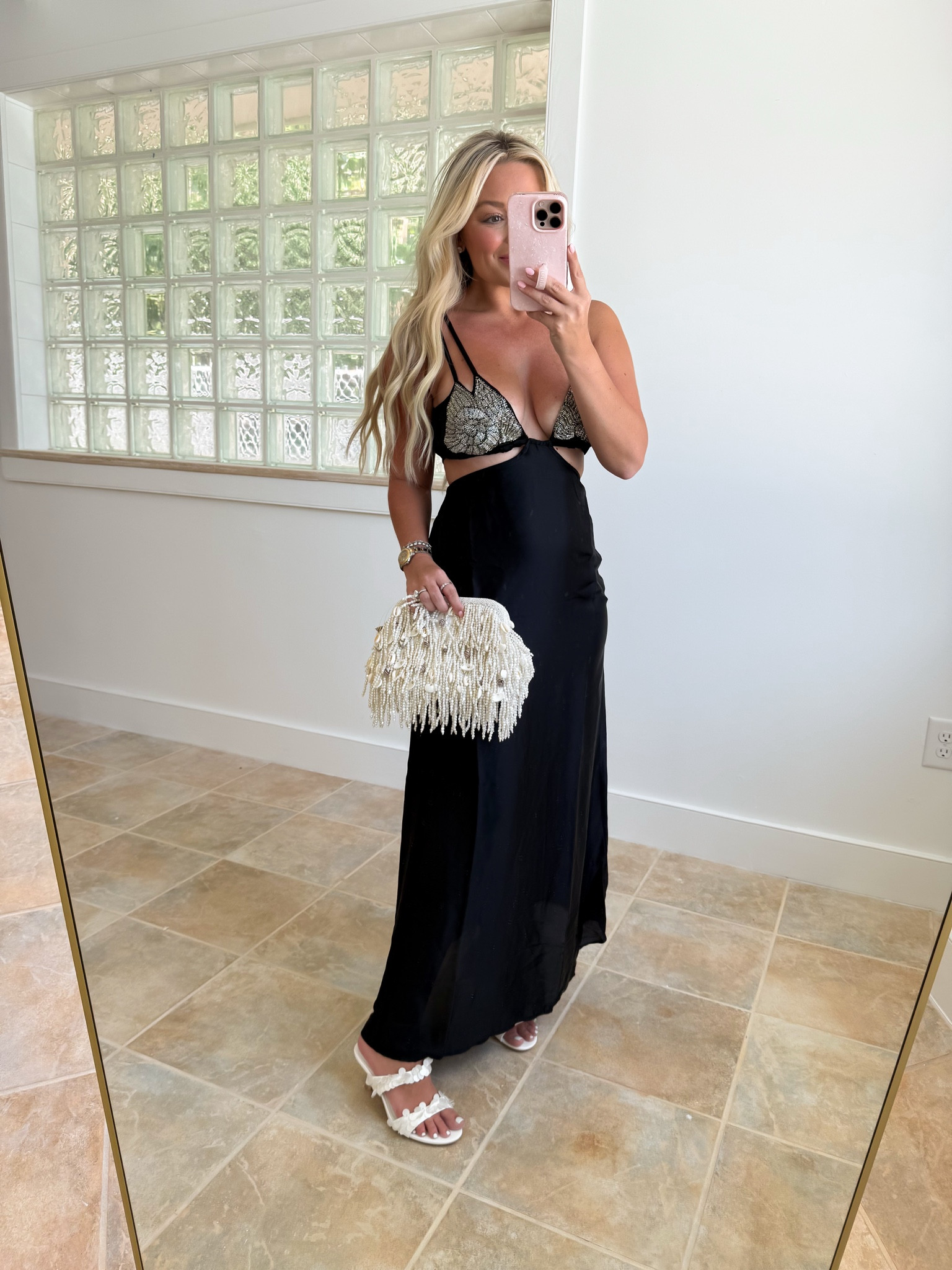 Elegant beaded shell gown - wearing size small!

#LTKPetite #LTKTravel #LTKWedding
