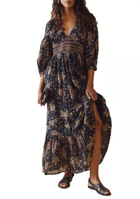 Free People Women's Golden Hour Maxi Dress, Black, Small | Belk