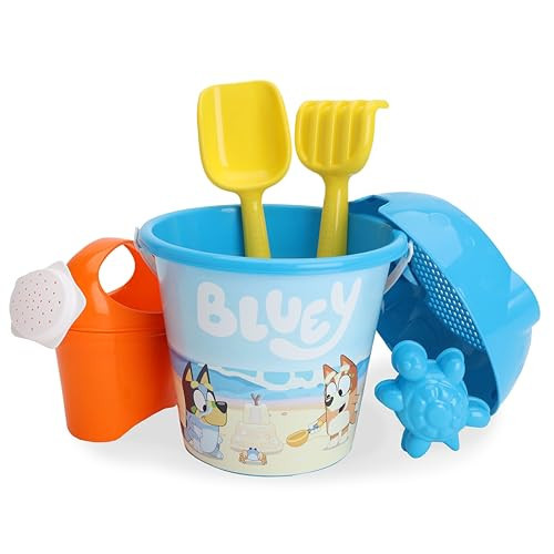 Toyland® Bluey & Bingo 6 Piece Bucket & Spade Set with Watering Can - Sand & Water Play Sandbox - Beach Toys | Amazon (US)