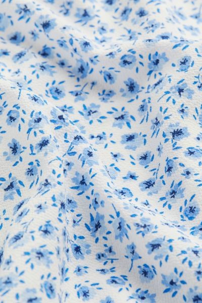 Halterneck Dress - White/blue floral - Ladies | H&M US | H&M (US + CA)