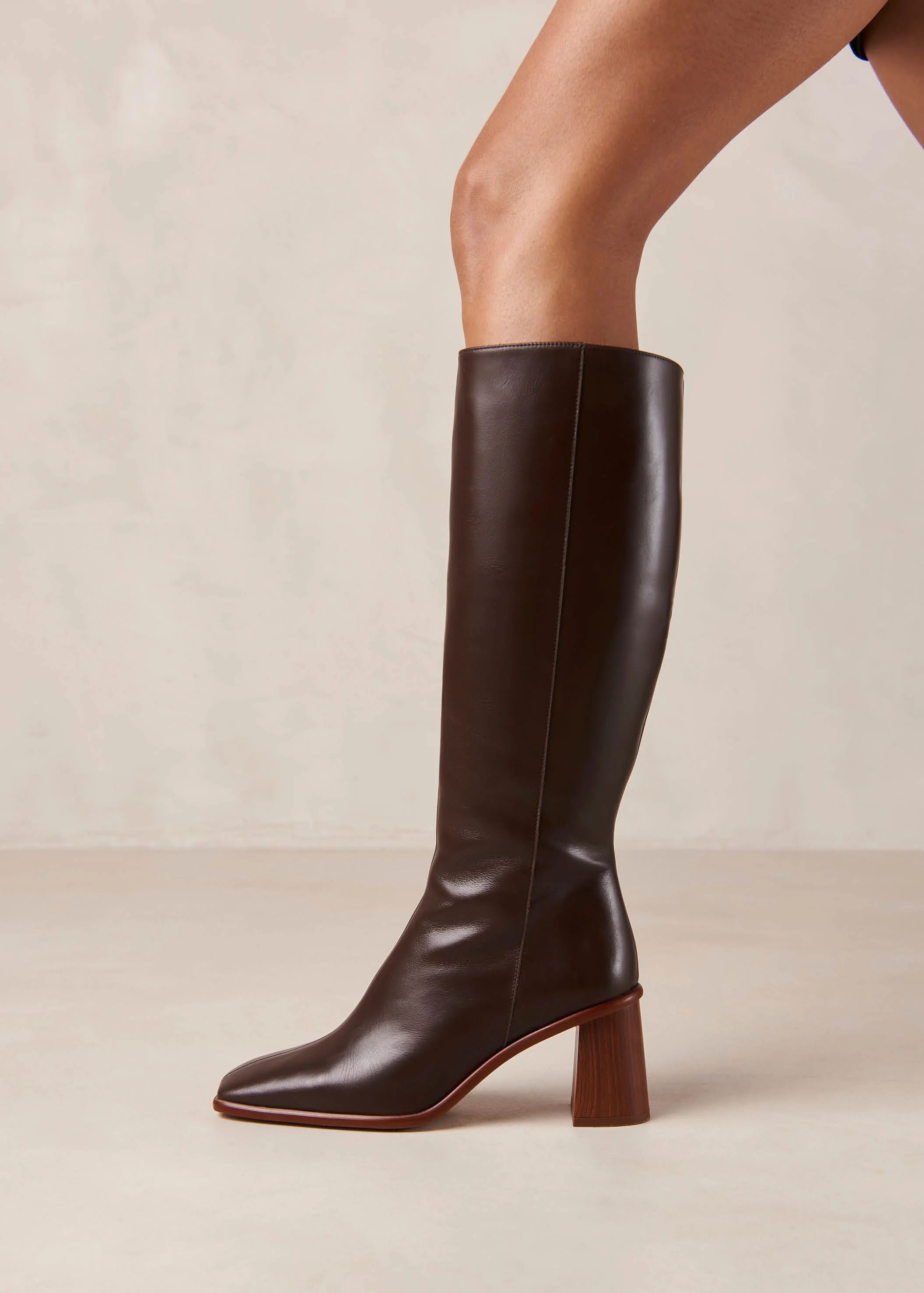 East Brown knee-high boots | ALOHAS | Alohas UK