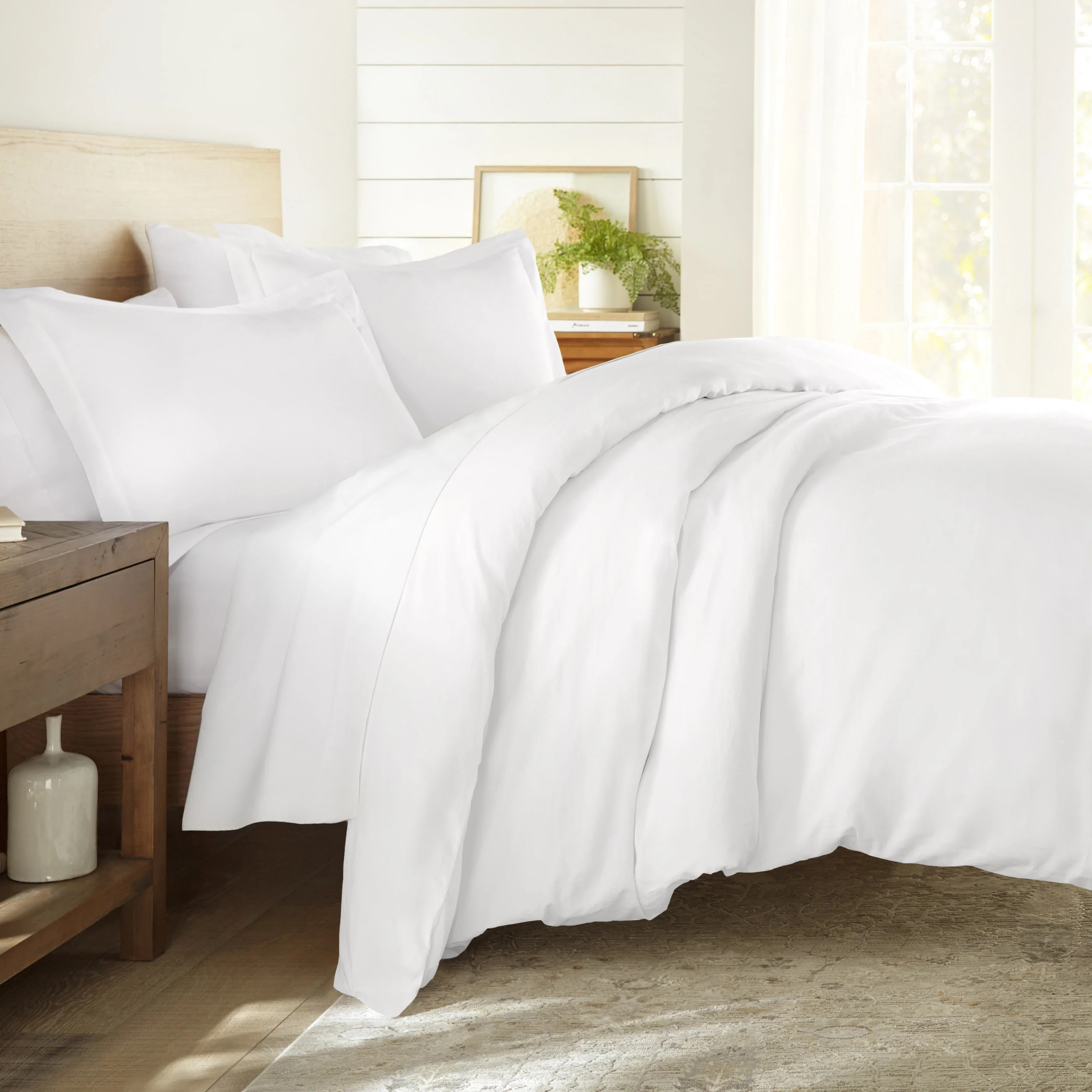 100% Long Staple Cotton 3-Piece Duvet Cover Set | Linens and Hutch