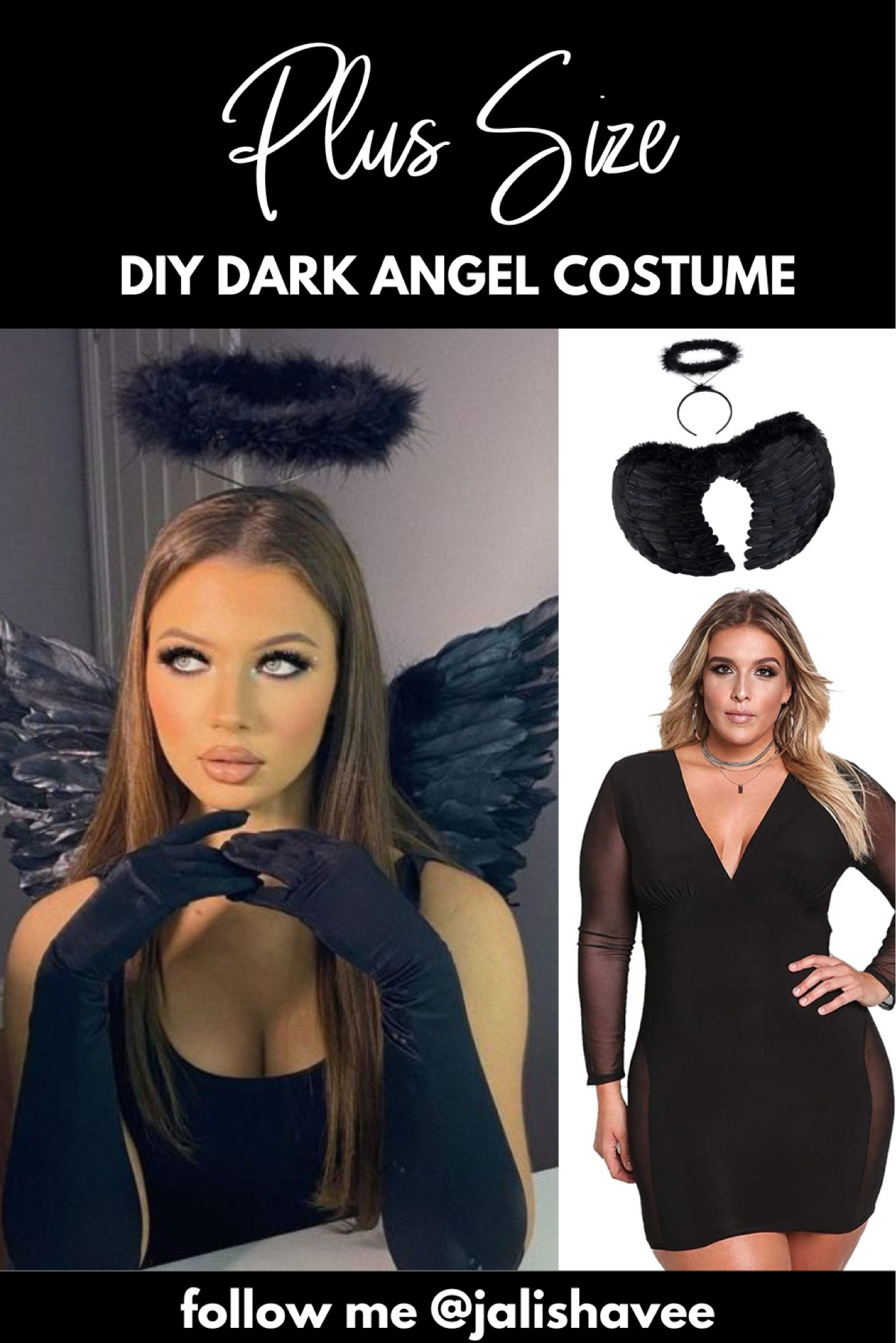 Dark Angel Plus Size Halloween Costume Idea!

#LTKcurves #LTKHalloween