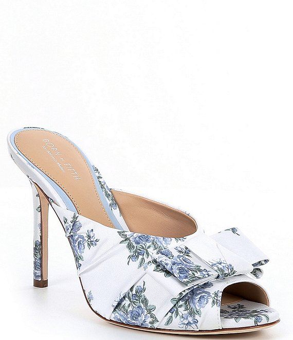 x Born on Fifth Arden Floral Bow Dress Mules | Dillards