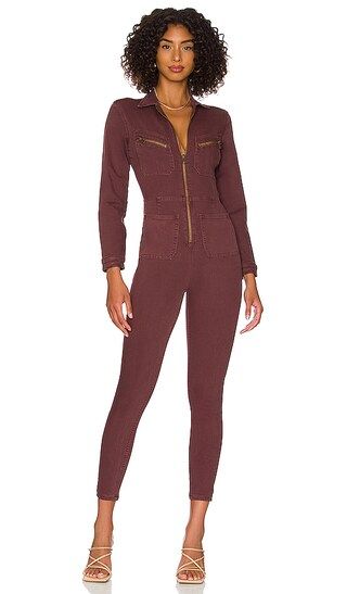 Free People Lennox Jumpsuit in Wine. - size M (also in L, S, XS) | Revolve Clothing (Global)