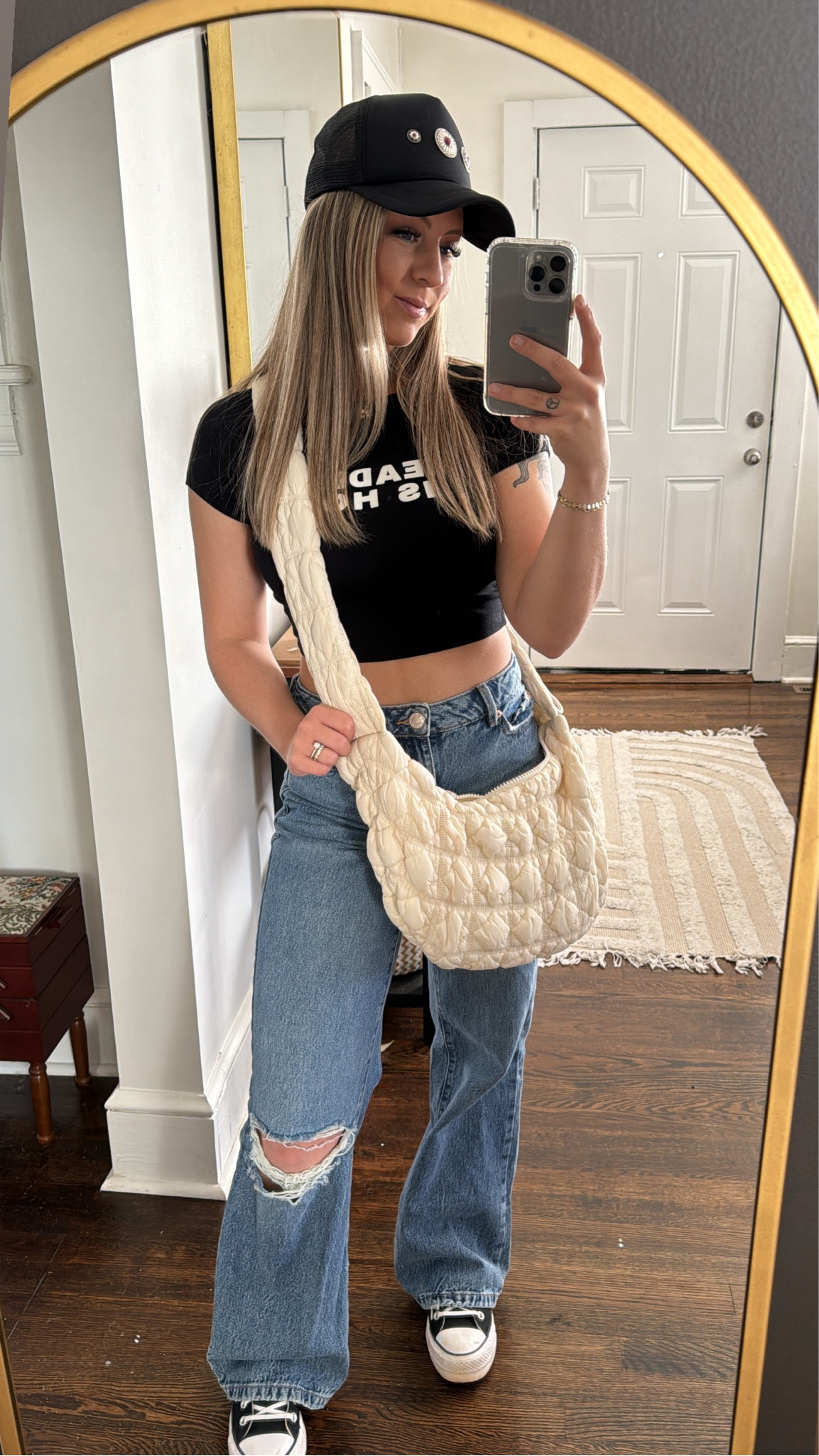 Hat by me 🫶🏼 DM my IG to get one!!


#LTKstyletip #LTKshoecrush #LTKitbag