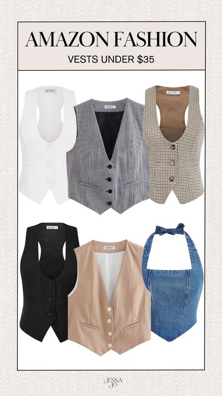 Amazon Fashion | Trending Waistcoat Vests | Business Casual | Sleeveless Vests 

#LTKStyleTip #LTKFindsUnder50 #LTKSeasonal