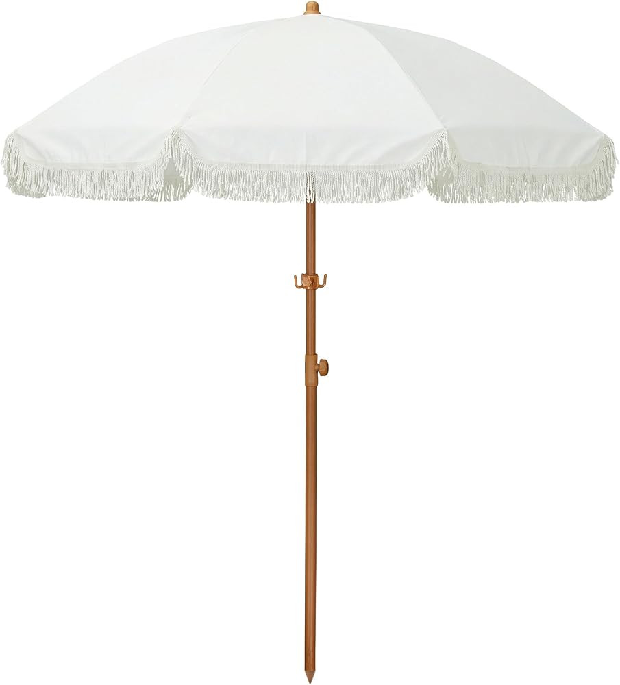HOMEDEMO Sonnenschirm Strandschirm Funktioneller Reise Sonnenschirm, \u00d8 160 cm Gartenschirm M... | Amazon (DE)