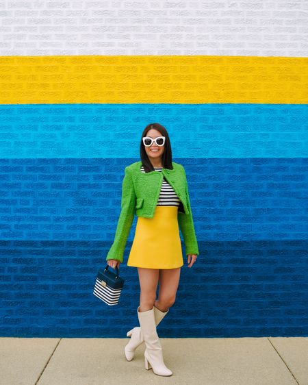 Color outside the lines 💙💚💛

#colorful #colorblock #miniskirt #fallstyle #crop #croppedjacket #stripes #texture #tween #boots



#LTKSeasonal #LTKstyletip #LTKsalealert
