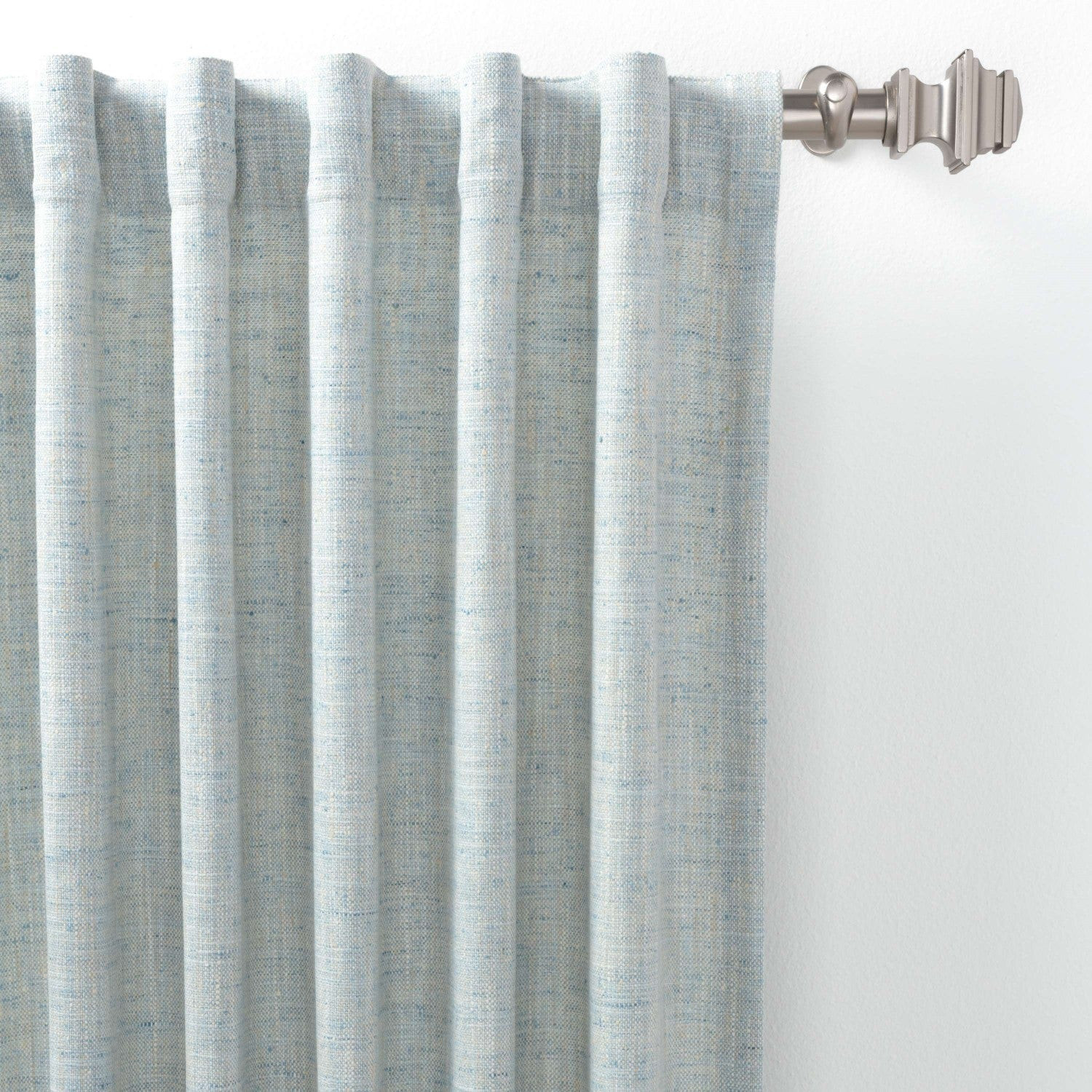 Greylock Soft Blue Indoor/Outdoor Curtain Panel | Burke Decor