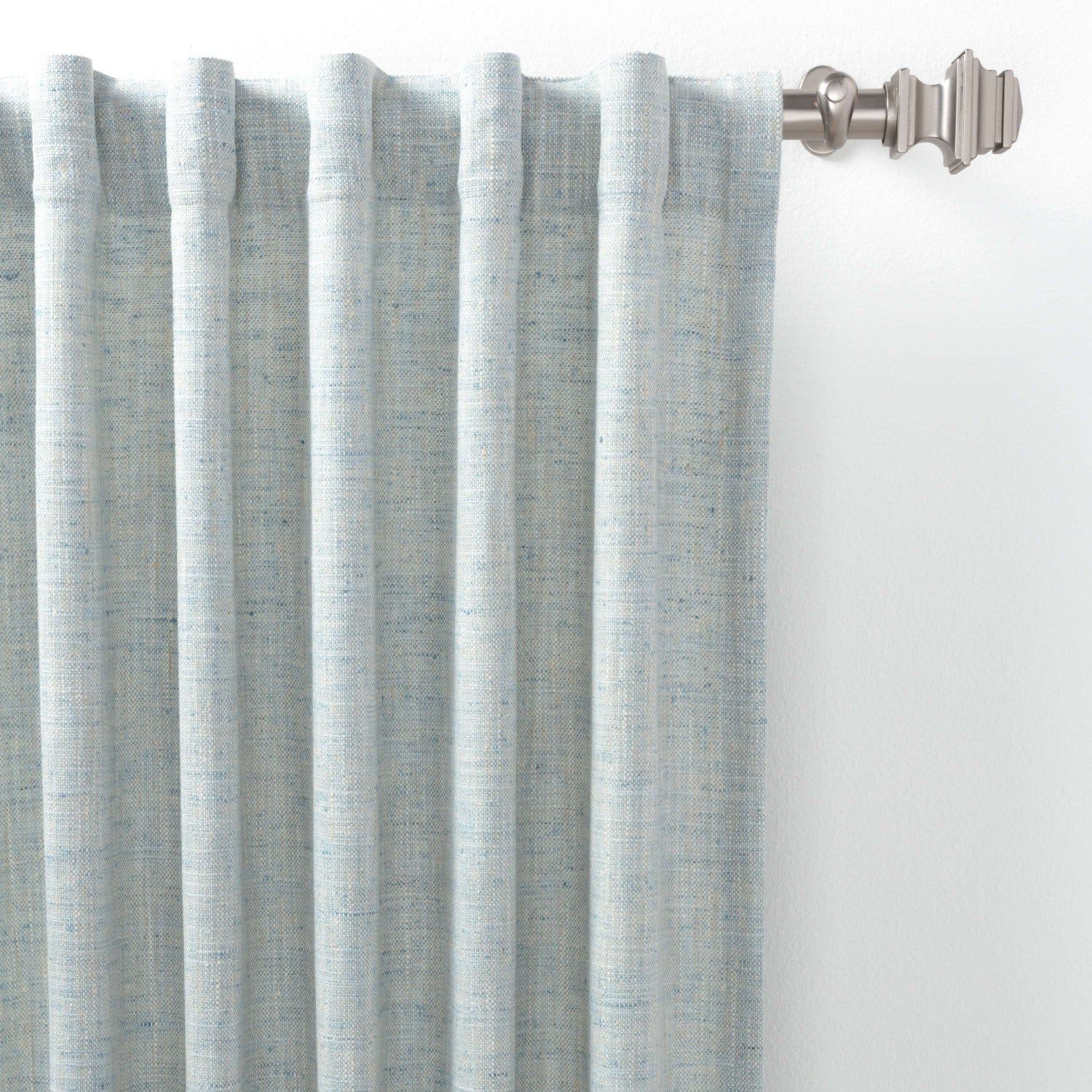Greylock Soft Blue Indoor/Outdoor Curtain Panel | Burke Decor