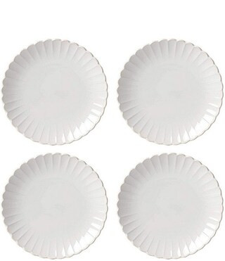 Lenox French Perle Scallop Dinner Plates, Set of 4 | Dillard's | Dillard's