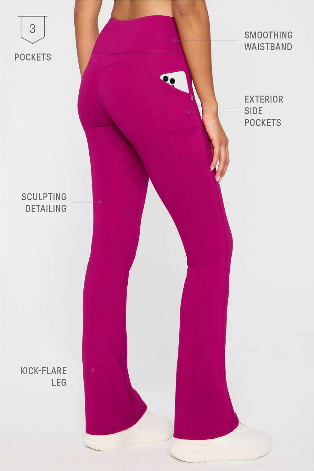 StretchTech™ Kick Flare Scrub Legging | Fabletics