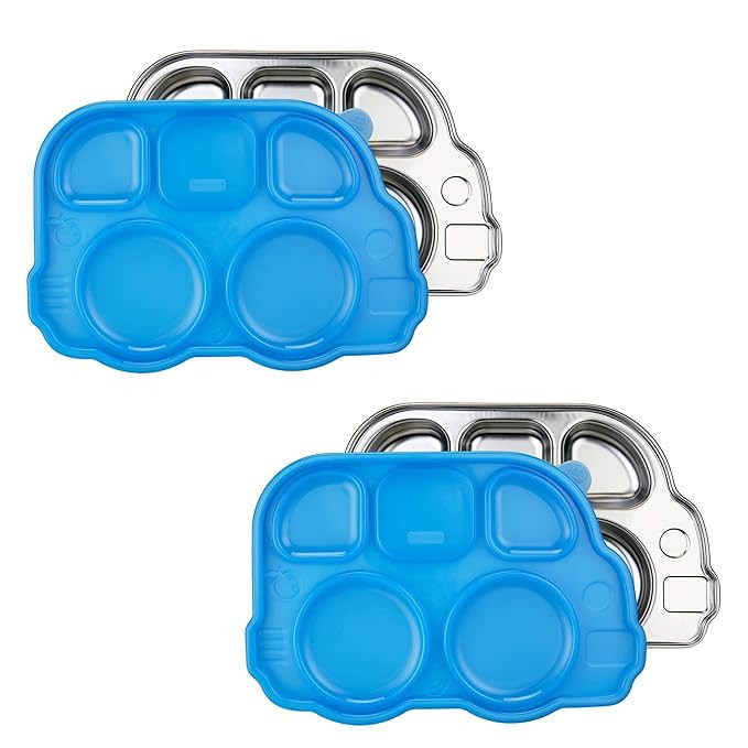 Innobaby Stainless Bus Plate with Sectional Lid, The Original, Leak-Resistant Divided Platter, Mo... | Amazon (US)