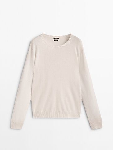 100% cashmere crew neck sweater - Massimo Dutti United Kingdom | Massimo Dutti UK