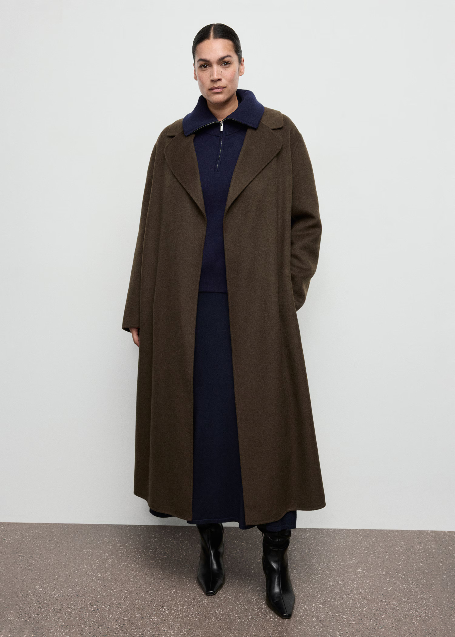 Handmade wool coat with belt | MANGO (UK)