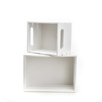 Hampton Art White Crate 2Pk | Lowe's