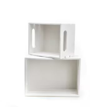 Hampton Art White Crate 2Pk | Lowe's