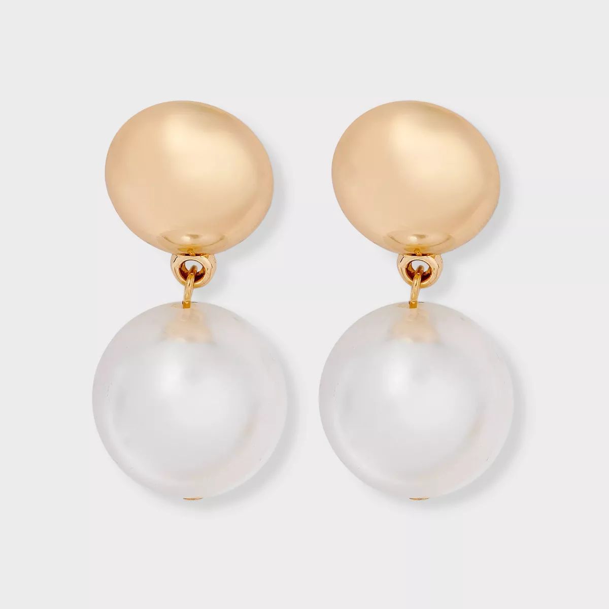 Pearl Ball Drop Earrings - A New Day™ Gold | Target